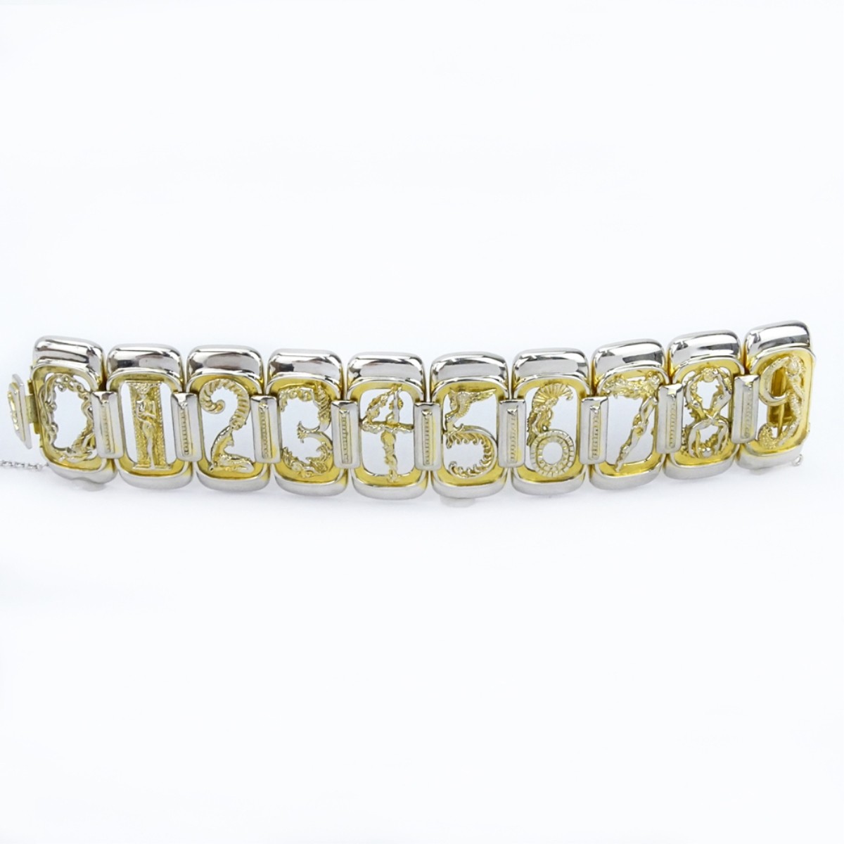 Erte Sterling Silver Numbers Bracelet