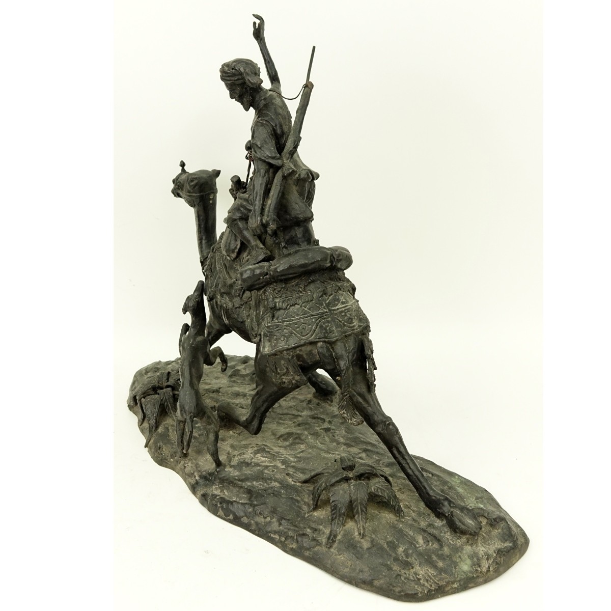 Antique French Orientalist Spelter Sculpture