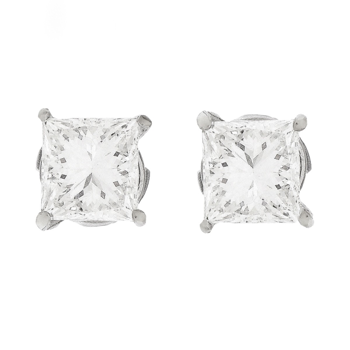 2.29ct TW Diamond and 14K Gold Ear Studs