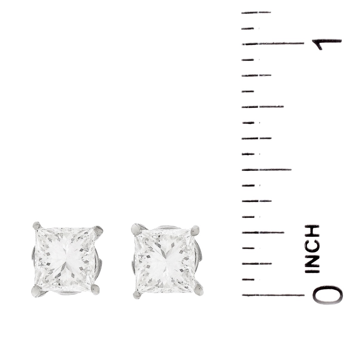 2.29ct TW Diamond and 14K Gold Ear Studs