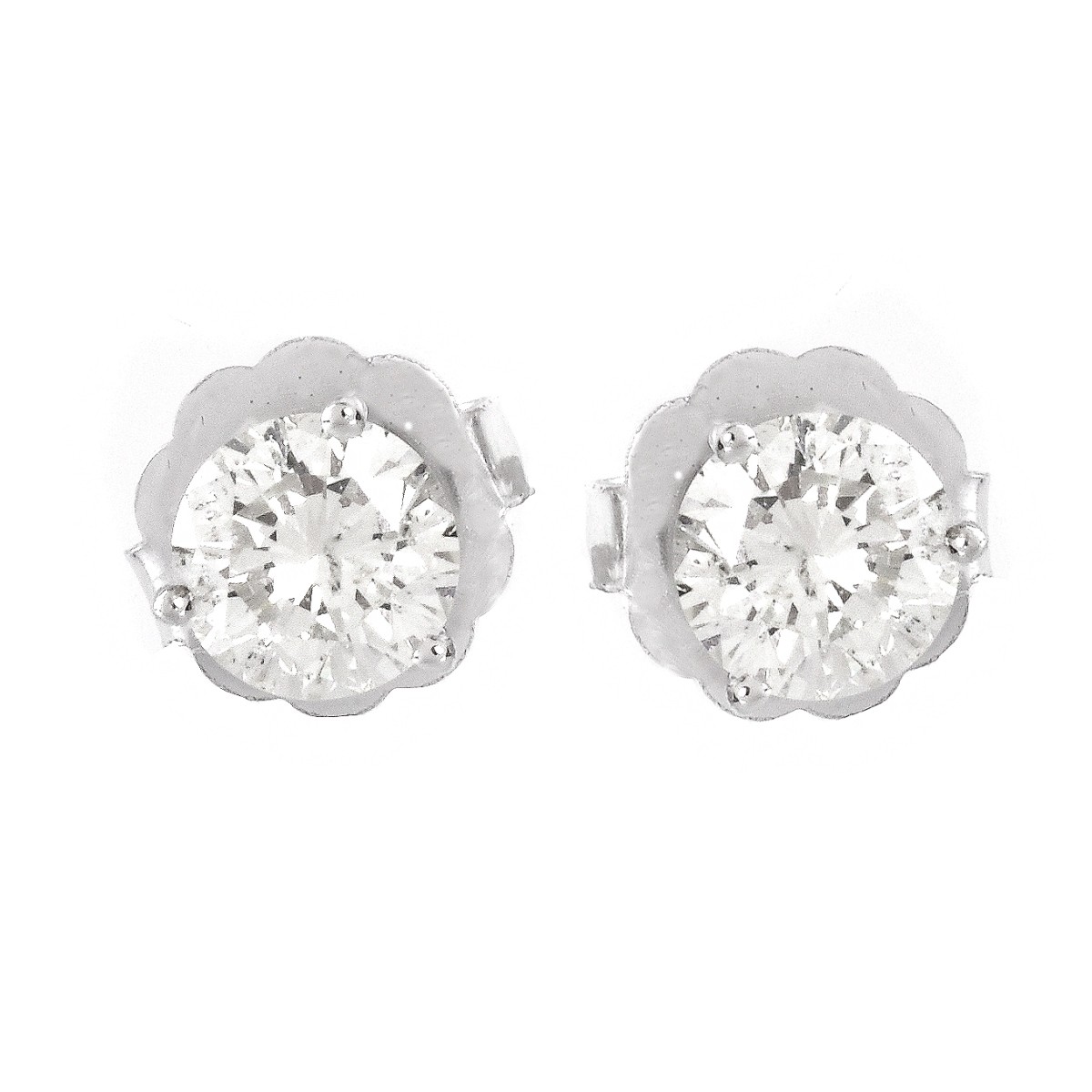 2.09ct TW Diamond Ear Studs