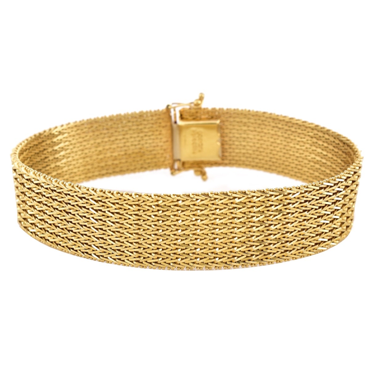 Vintage 14K Gold Mesh Bracelet