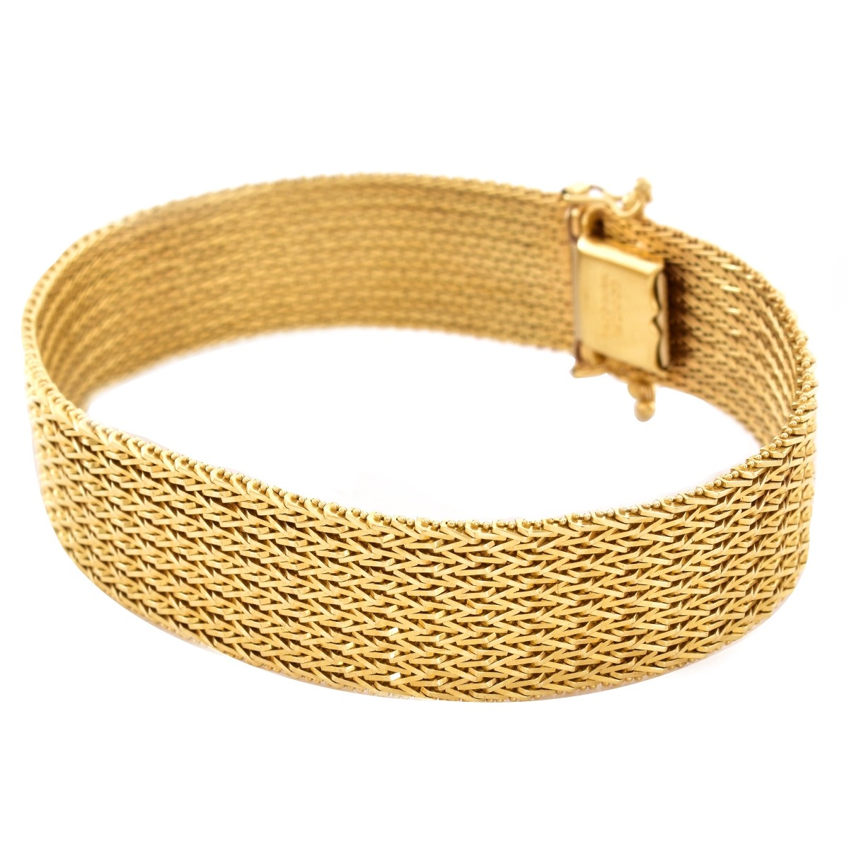 Vintage 14K Gold Mesh Bracelet