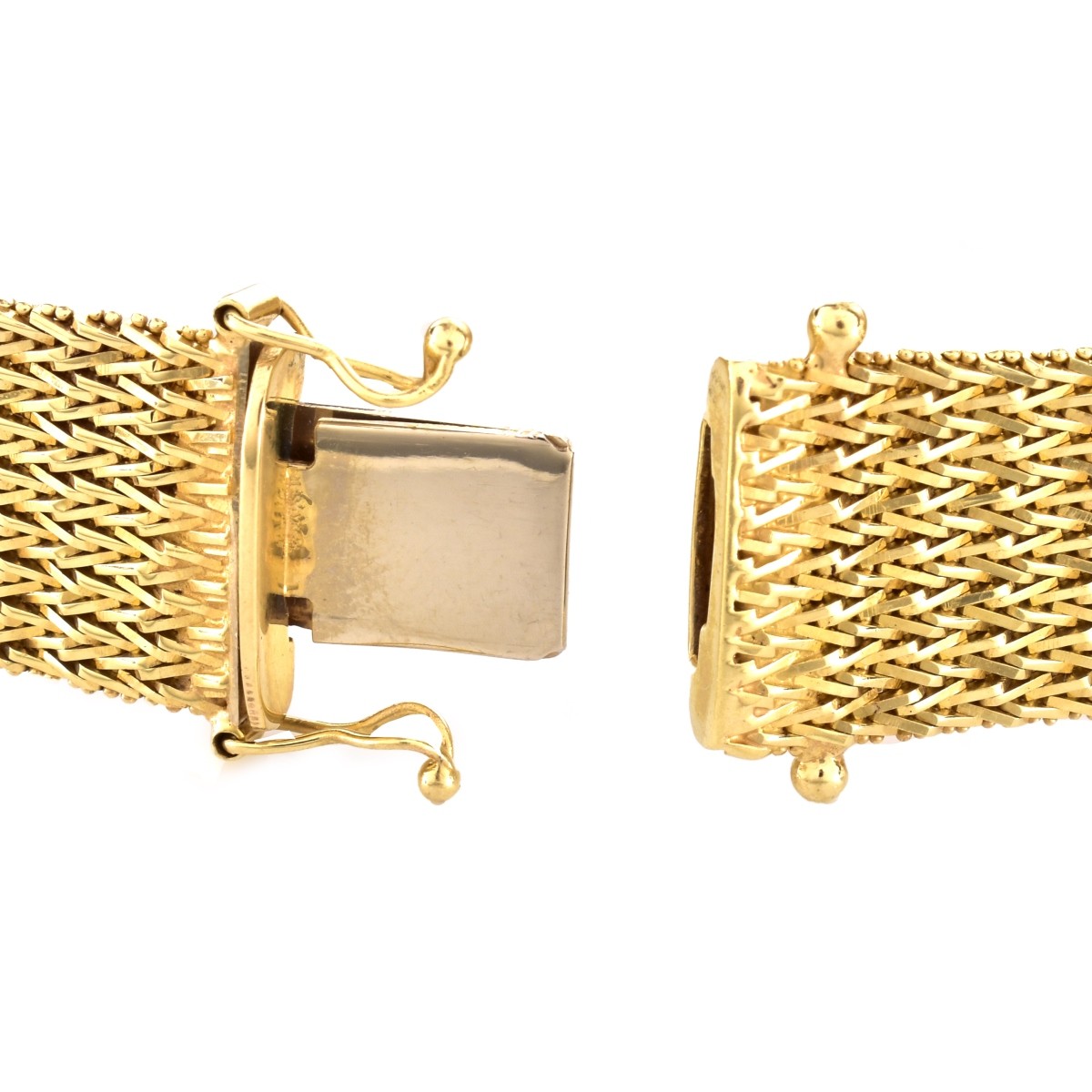 Vintage 14K Gold Mesh Bracelet