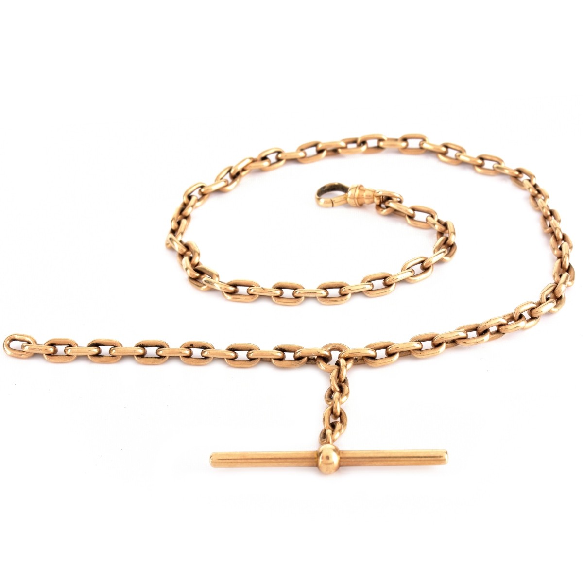 14K Gold Pocket Watch Chain