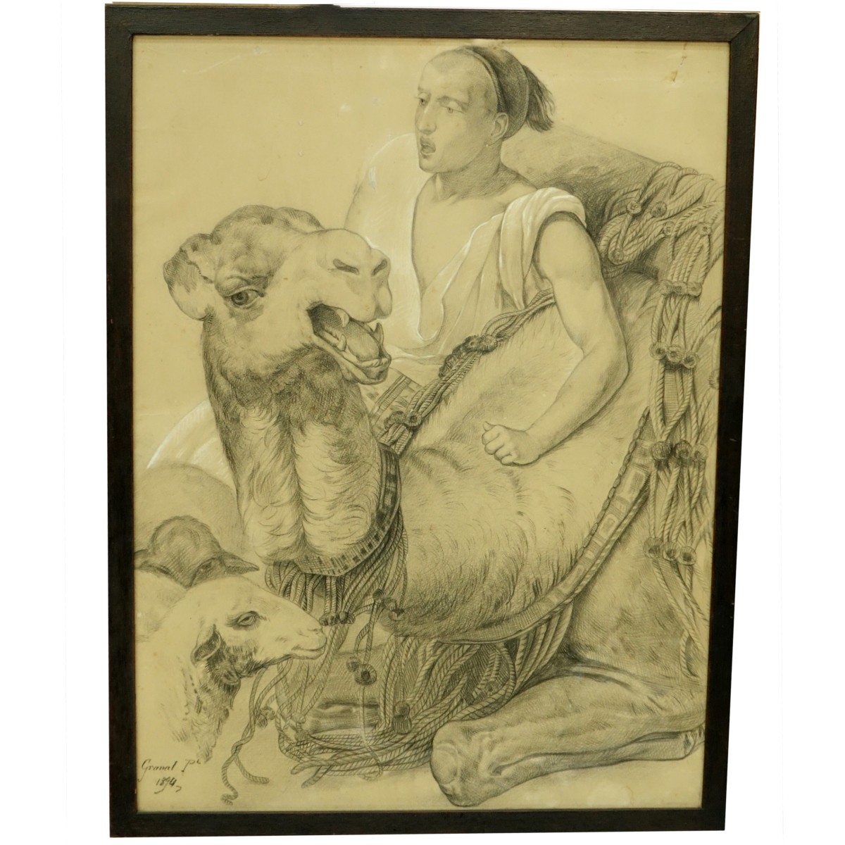 Pair 19th Century Orientalist School Drawings