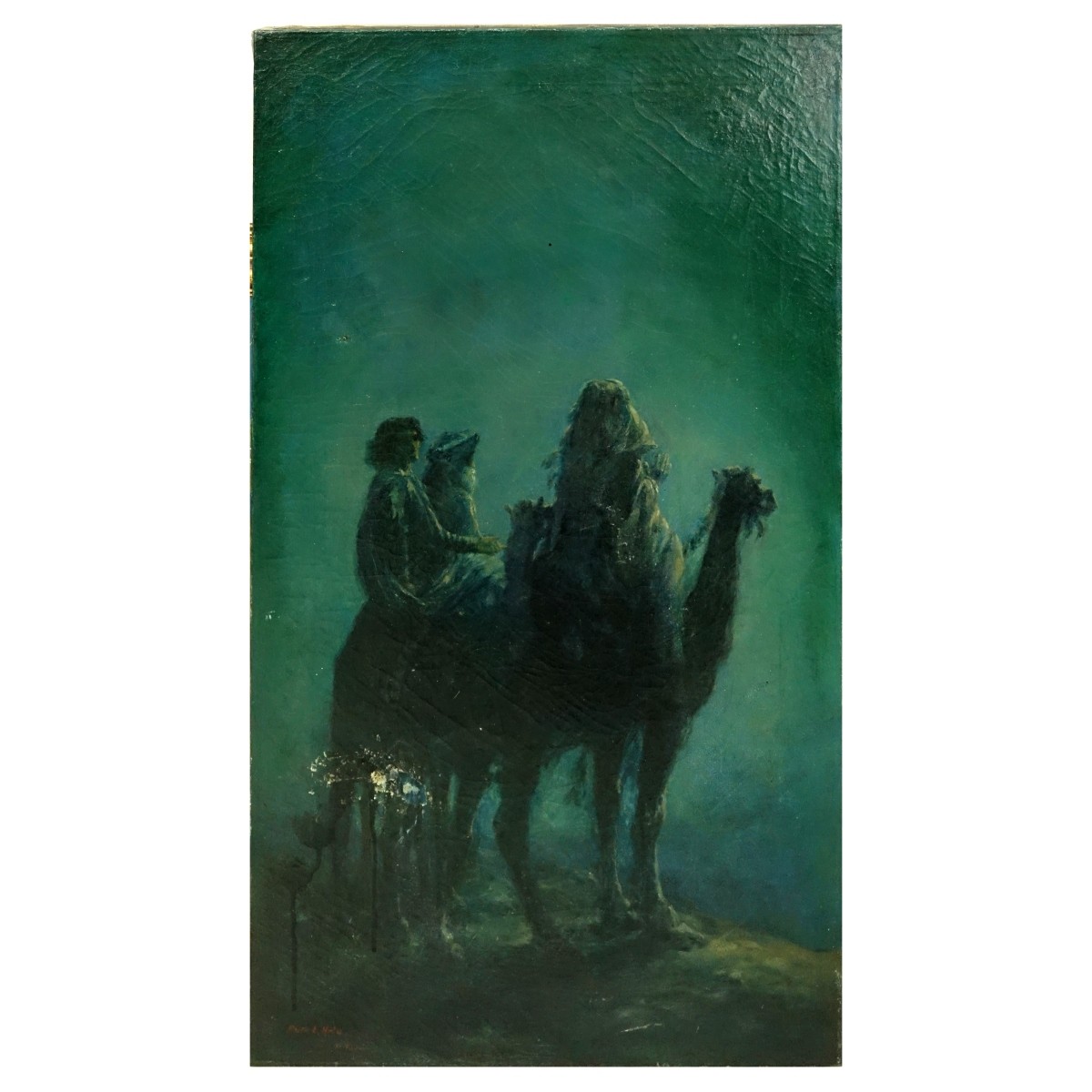 Orientalist School O/C "Bedouin Riders At Night"