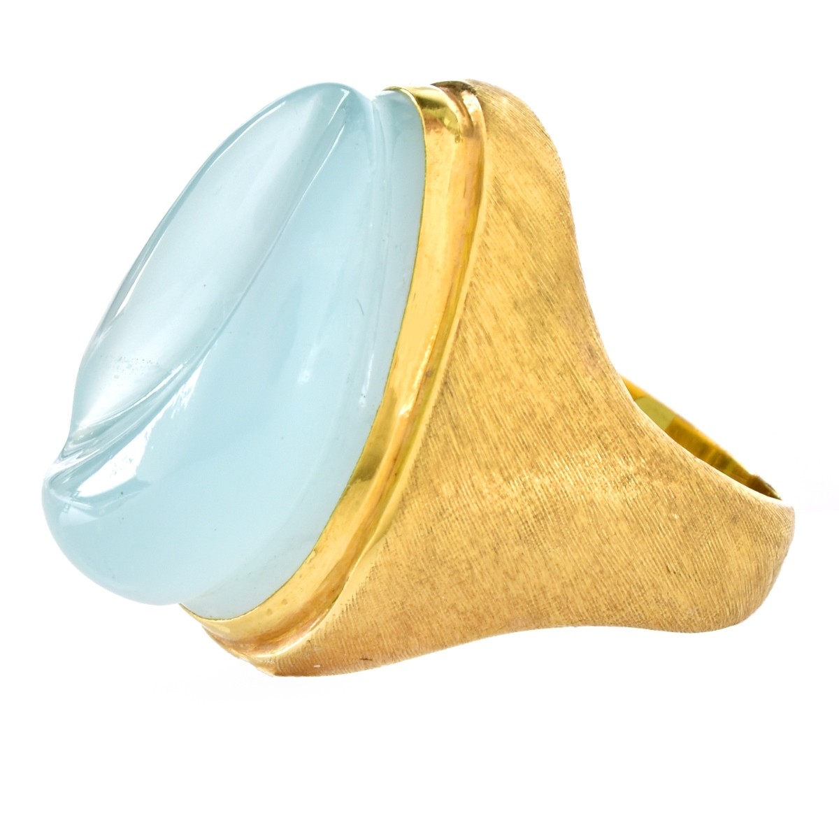 H. Burle Marx Aquamarine and 18K Gold Ring