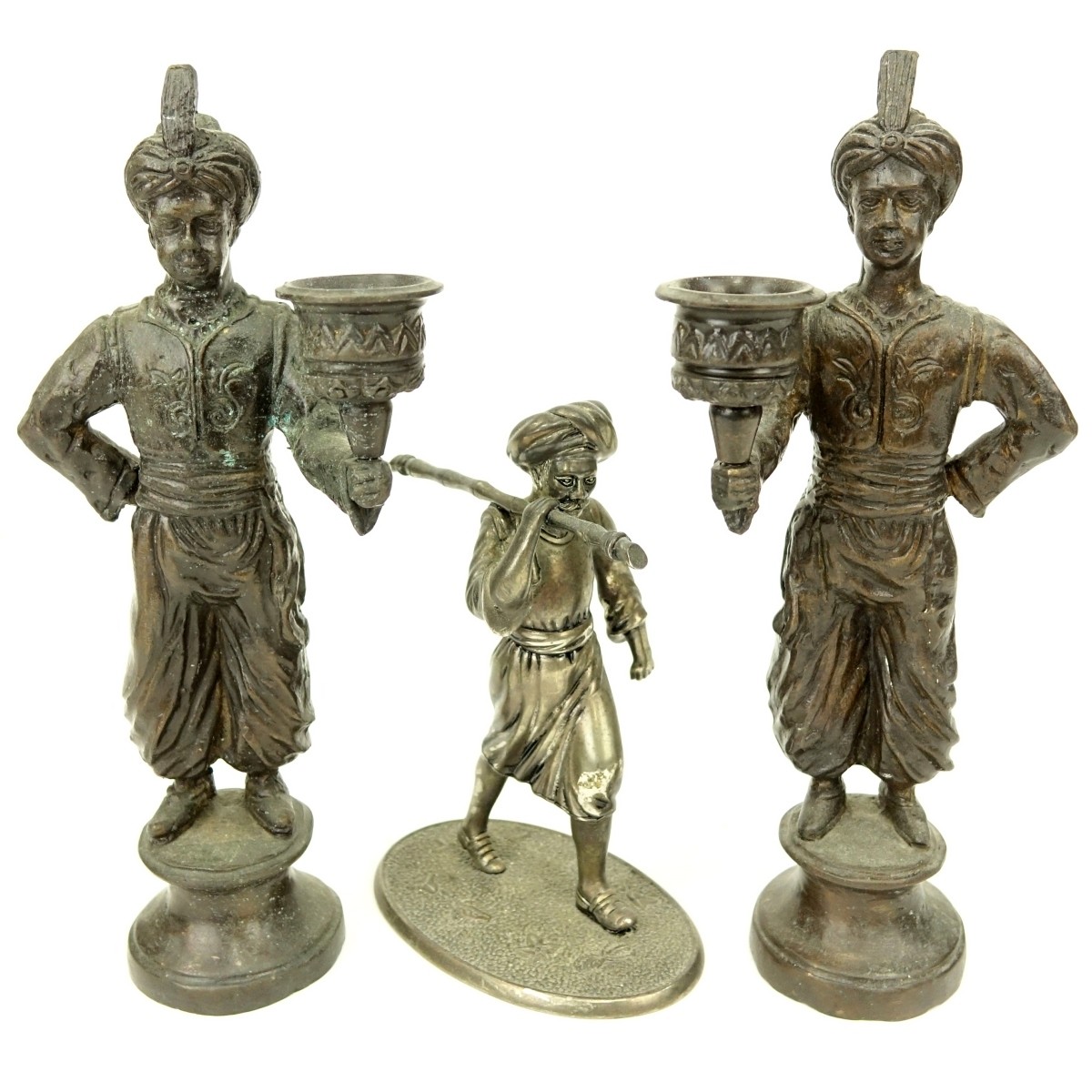 Grouping of Three Orientalist Figural Sculptures