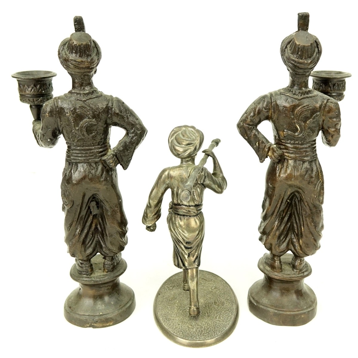 Grouping of Three Orientalist Figural Sculptures