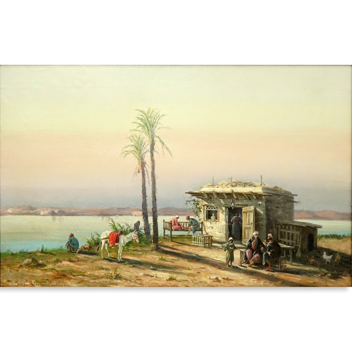 Orientalist School O/C "Home On The Water"