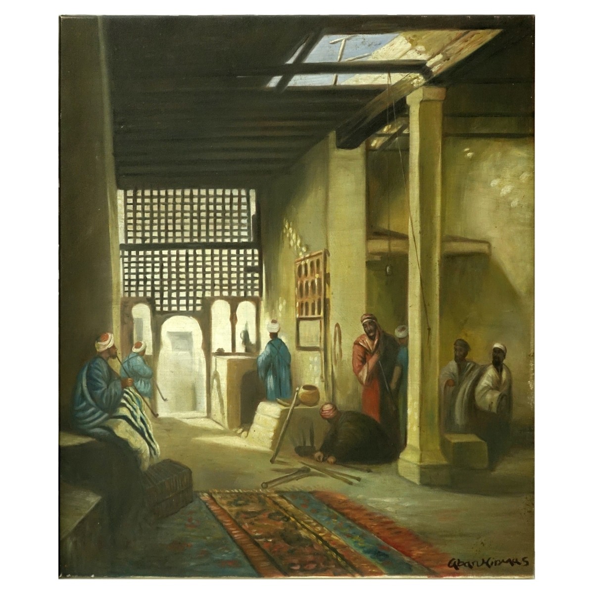 Modern Orientalist School Oil On Canvas