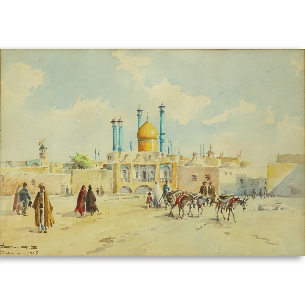 Arthur Sarkissian (20th Century) Orientalist W/C