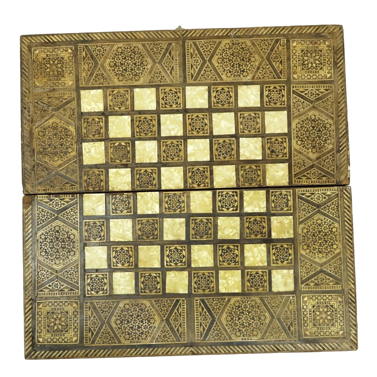 Middle Eastern Marquetry and MOP Inlaid Game board