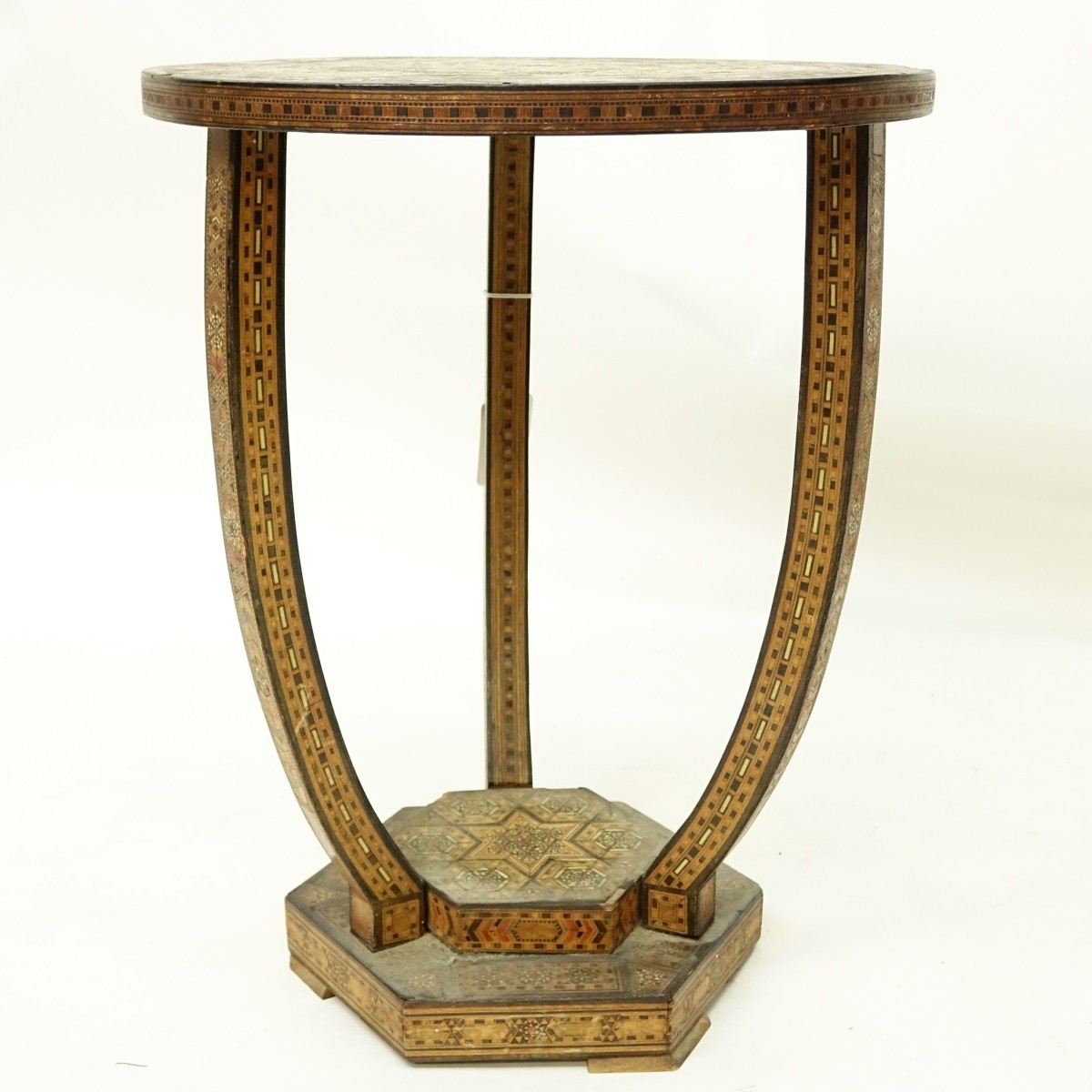Middle Eastern Inlaid Side Table