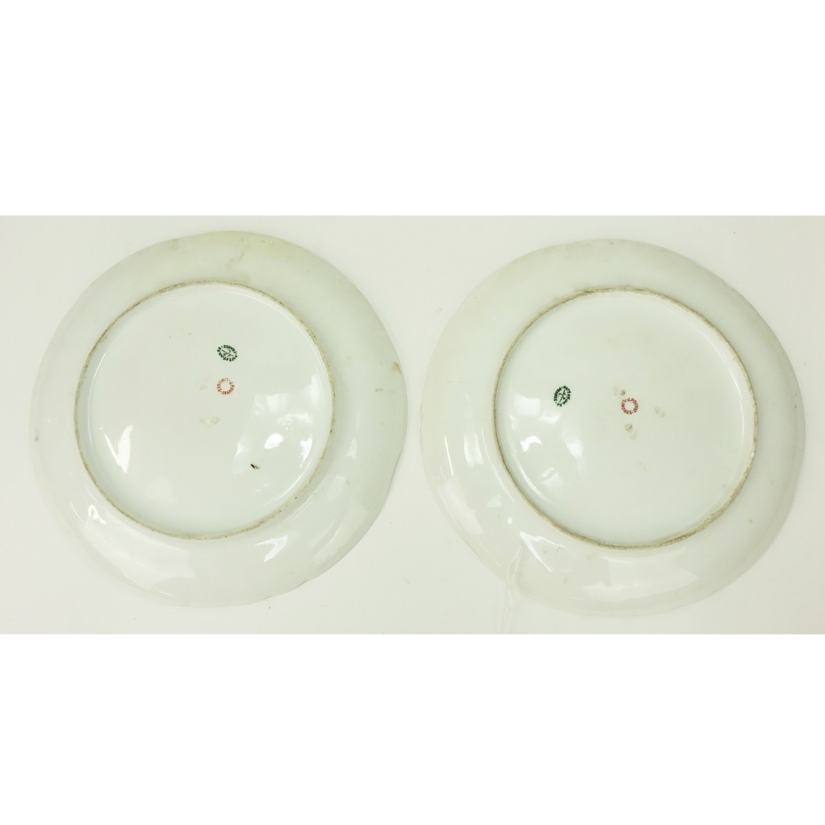 Pair Limoges Orientalist Porcelain Chargers