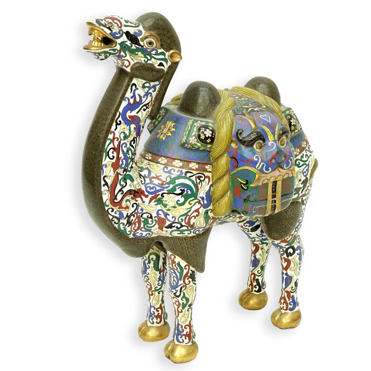 Vintage Chinese Cloisonne Camel Figure