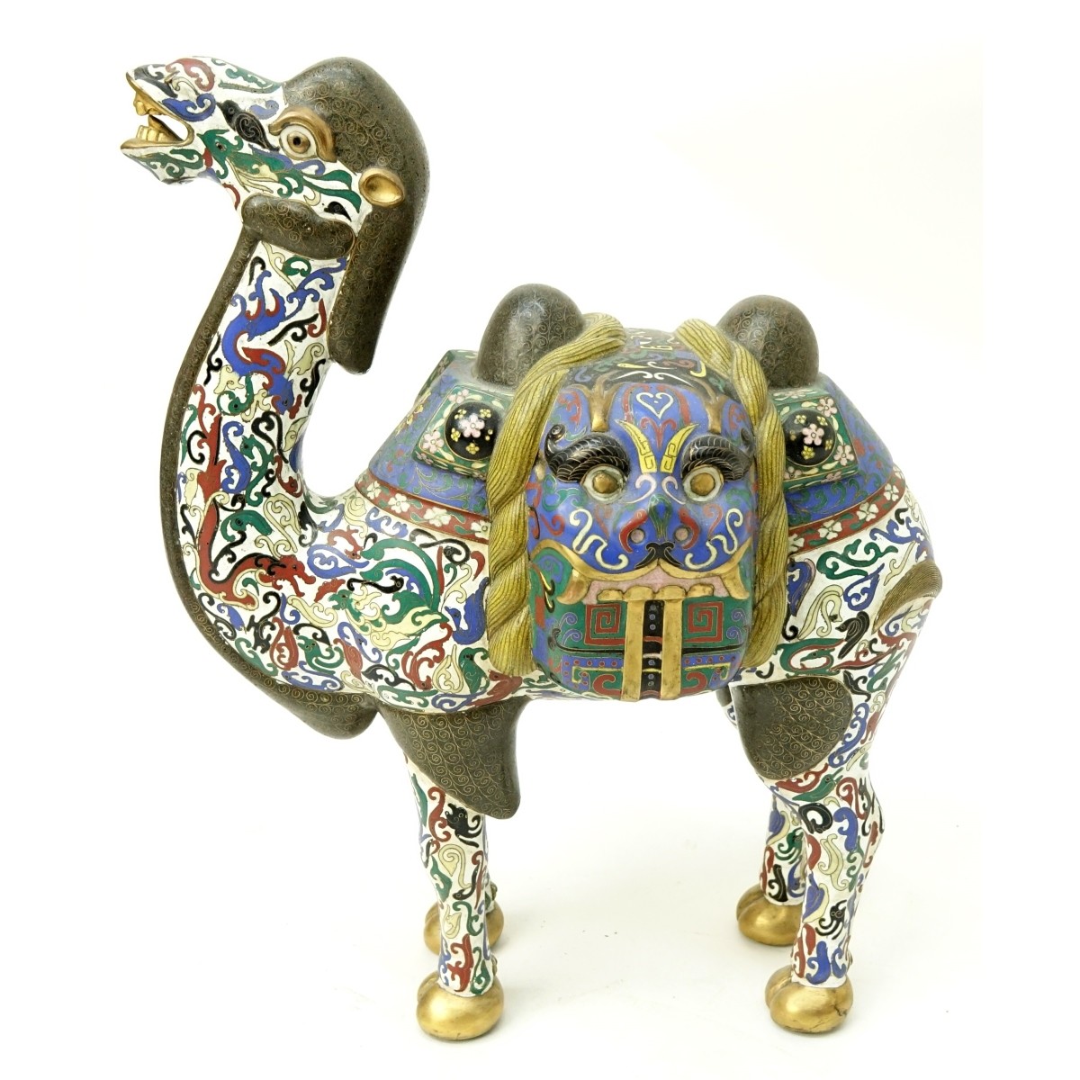 Vintage Chinese Cloisonne Camel Figure