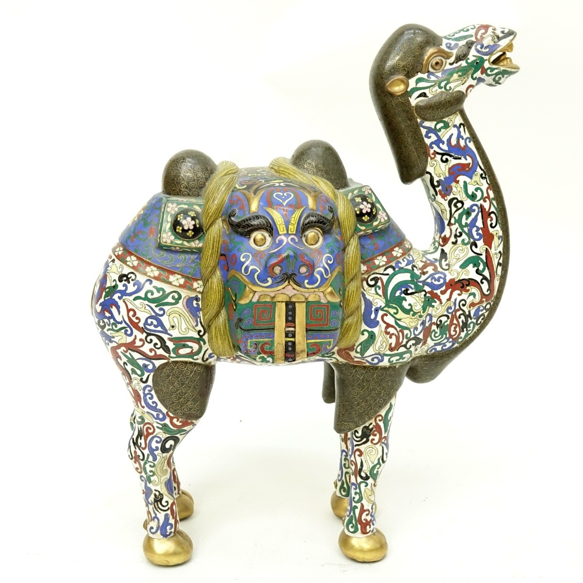 Vintage Chinese Cloisonne Camel Figure