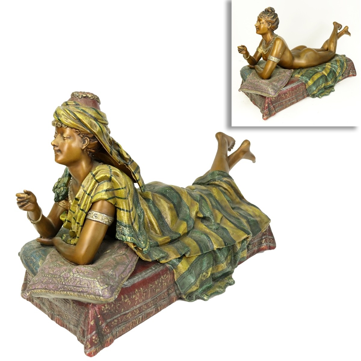 After Louis Hottot (1829 - 1905) Polychrome Figure