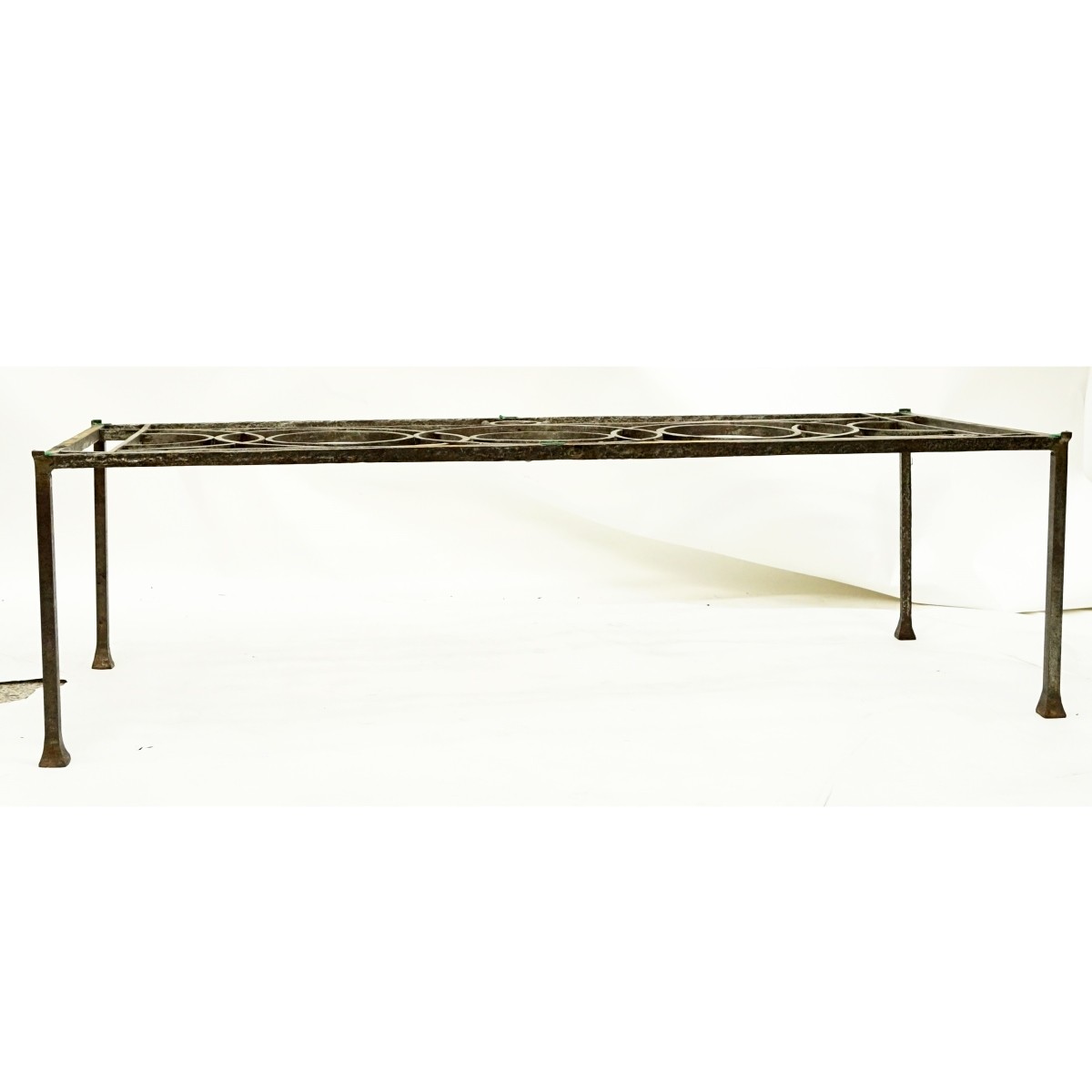 Mid Century Wrought Iron Coffee Table