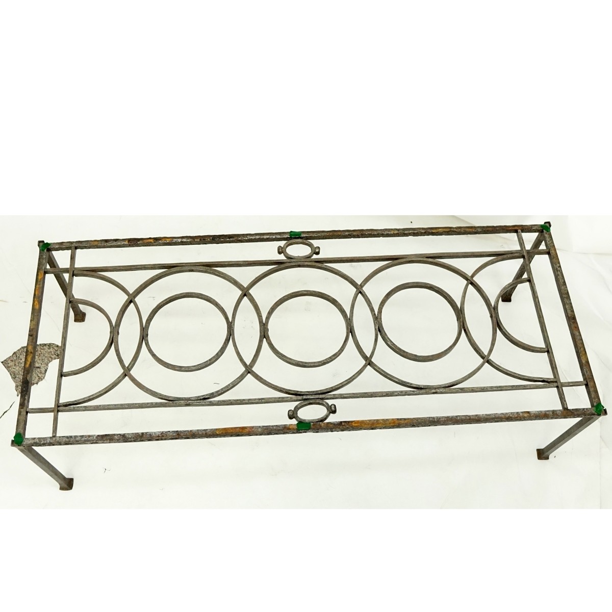 Mid Century Wrought Iron Coffee Table