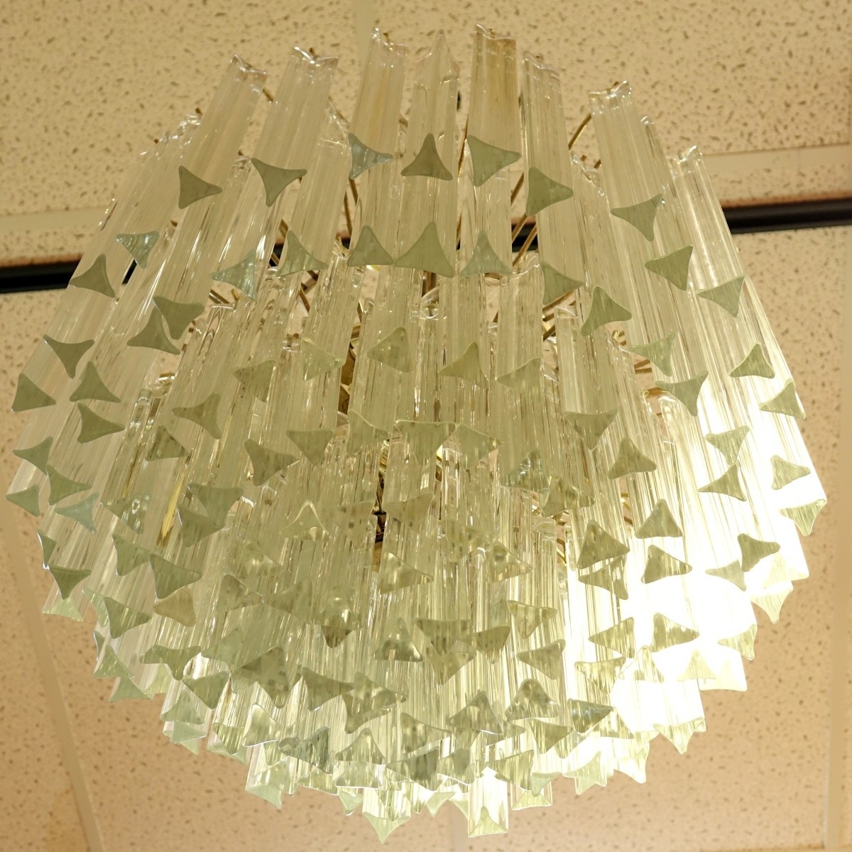 Seven Tier Crystal Prism Chandelier