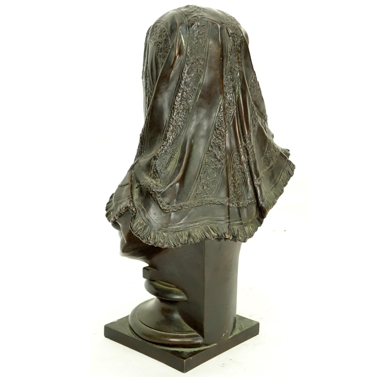 Antique French Spelter Orientalist Female Bust