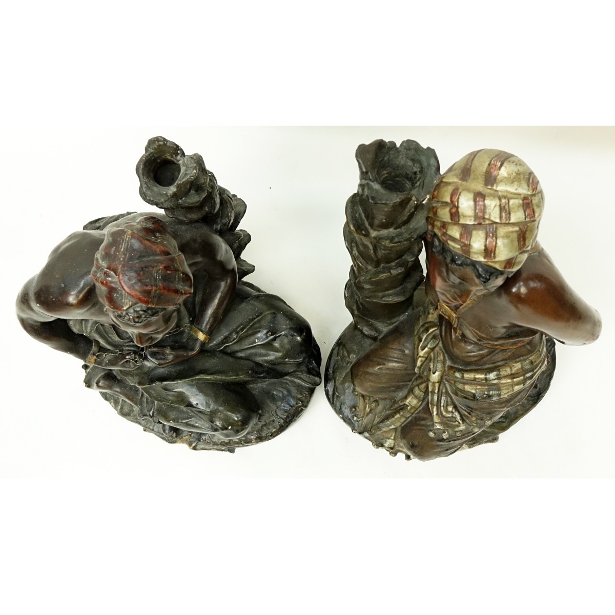 Pair of French Orientalist Slave Figures