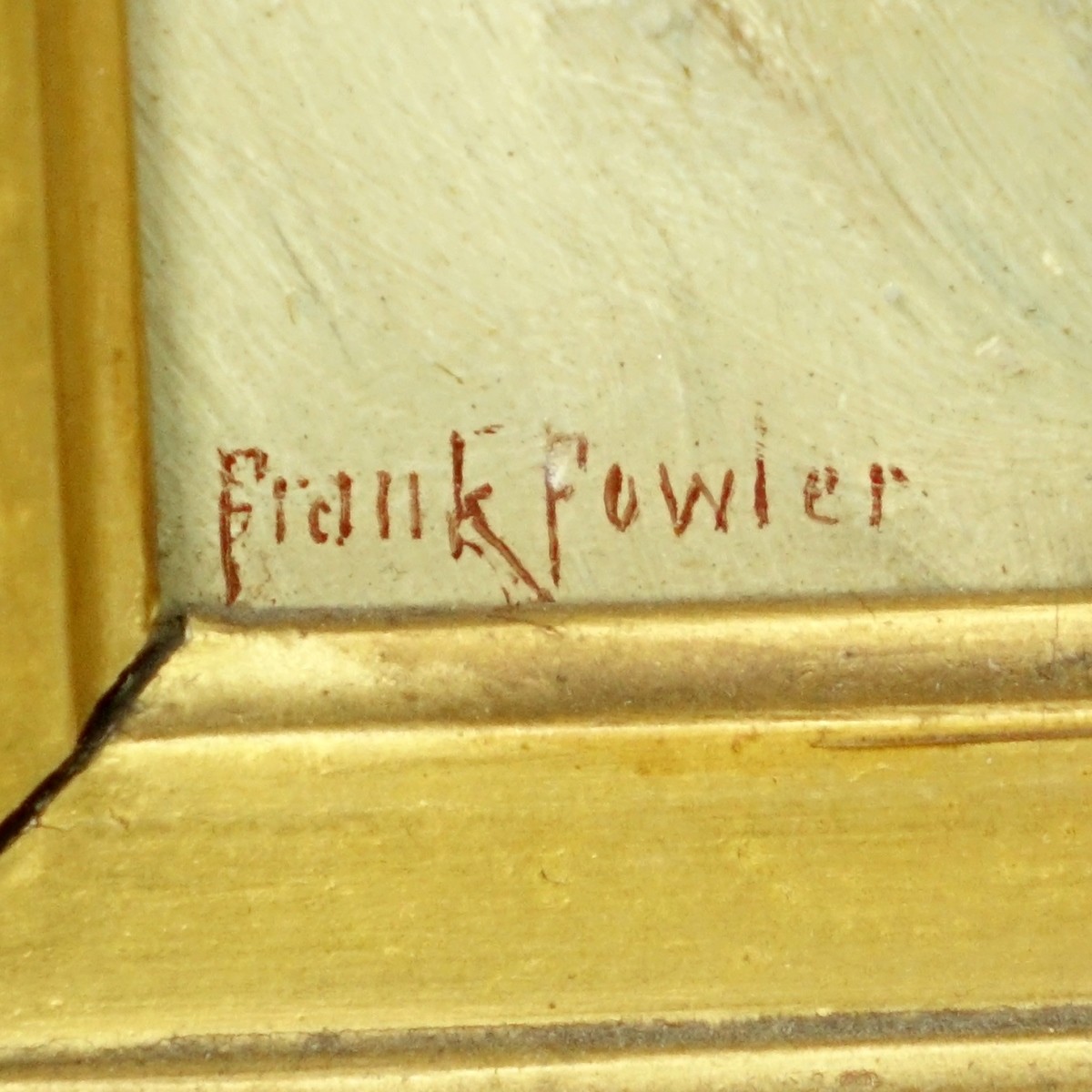 Frank Fowler, American (1852-1910) Oil/Board