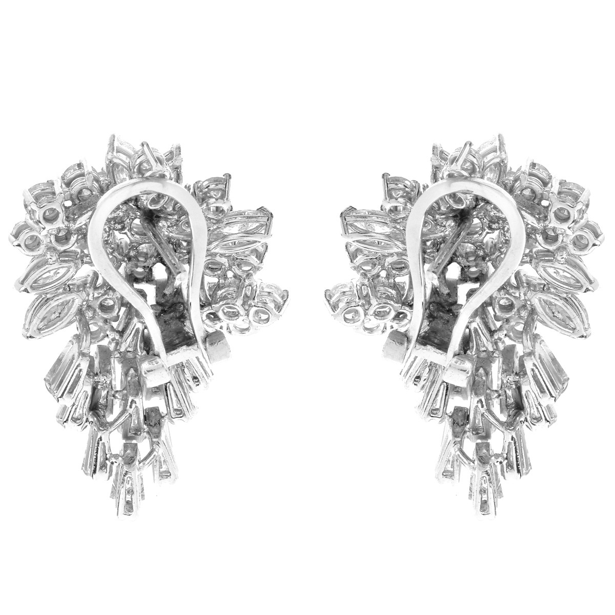 19.0ct Diamond and Platinum Earrings