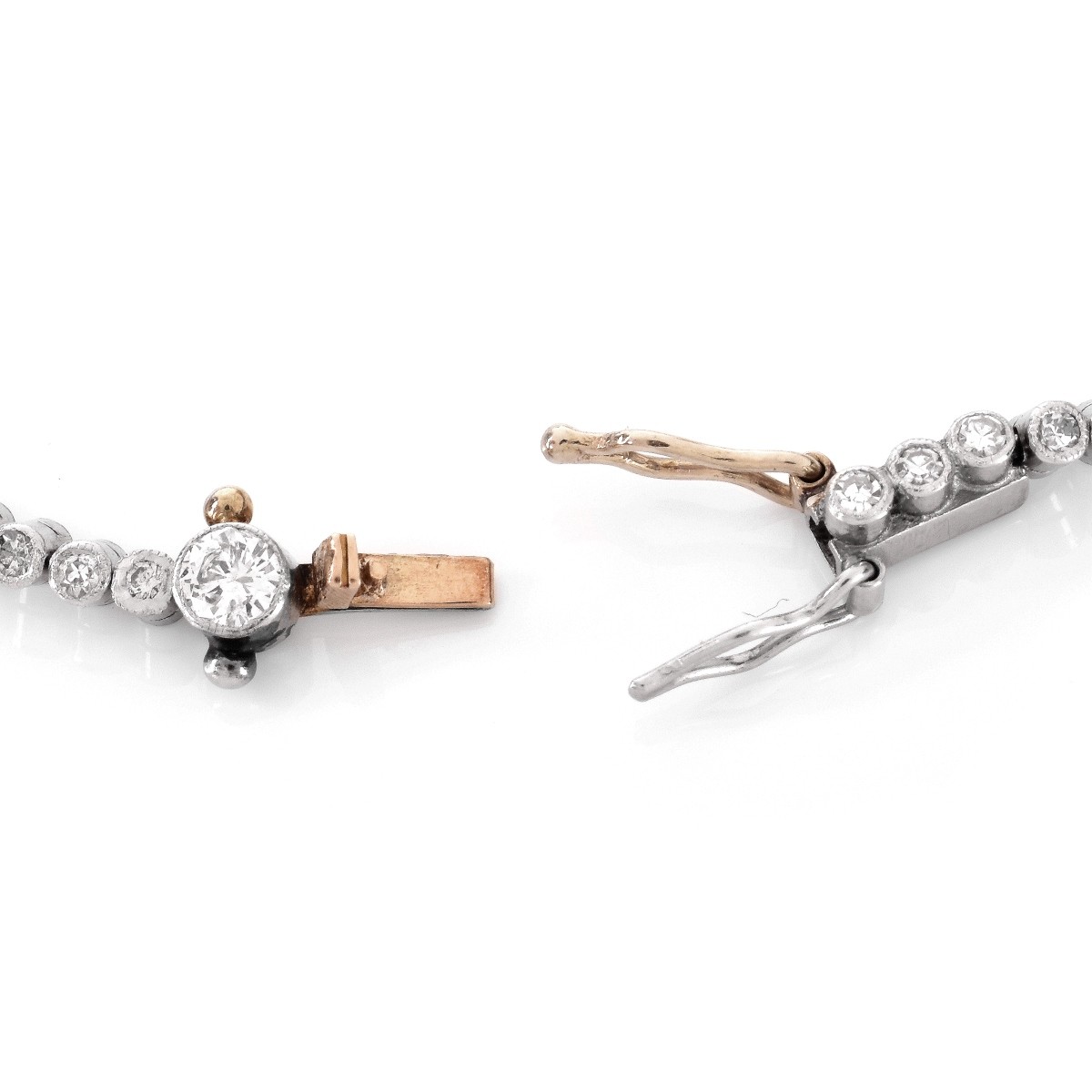 Art Deco Diamond and Platinum Line Bracelet