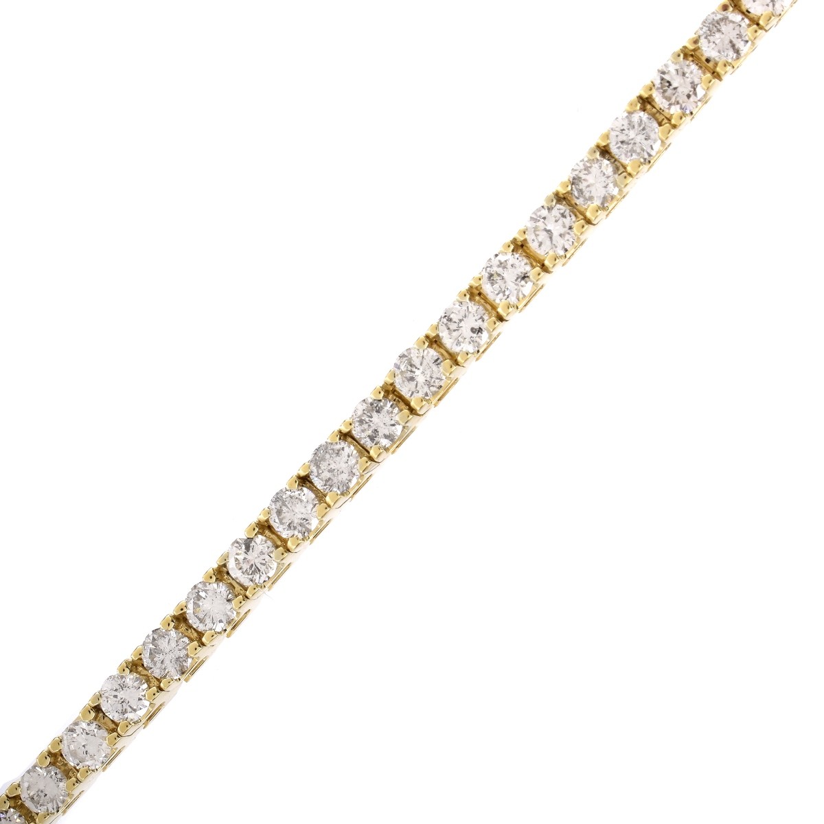 5.50ct Diamond and 14K Gold Tennis Bracelet