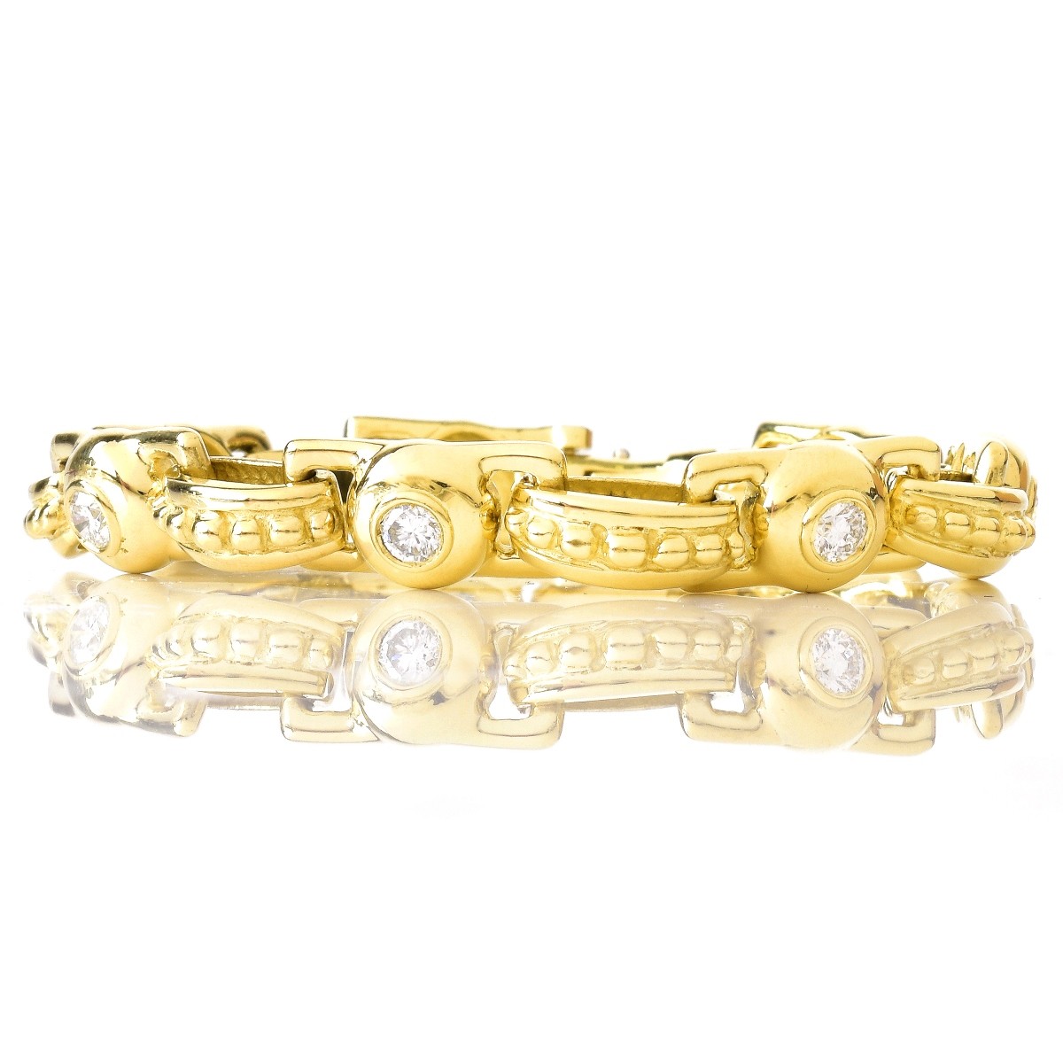 1.50ct Diamond and 18K Gold Bracelet