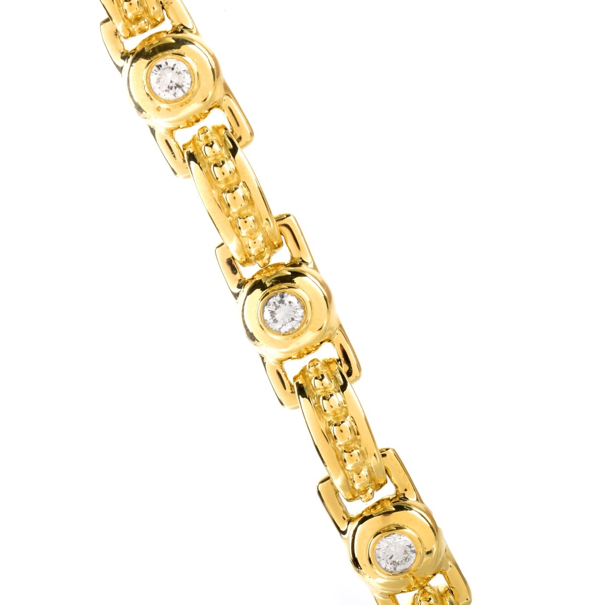 1.50ct Diamond and 18K Gold Bracelet