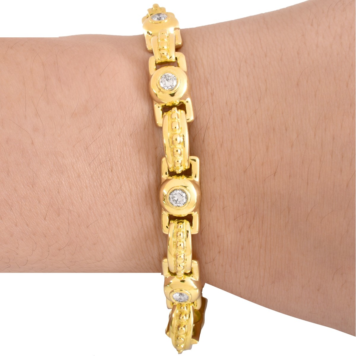 1.50ct Diamond and 18K Gold Bracelet