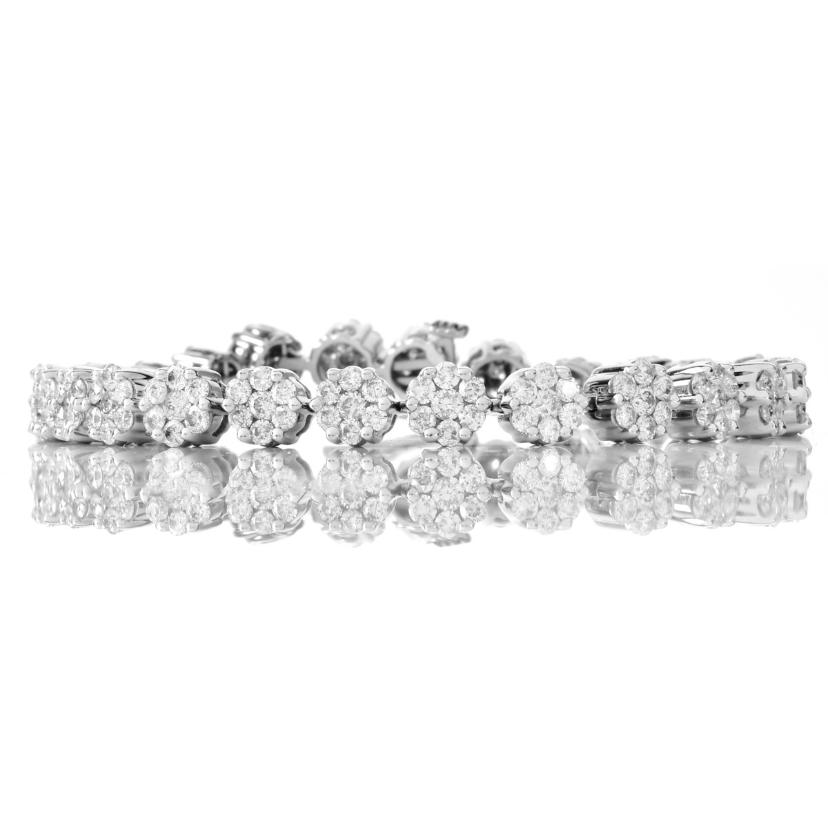 6.50ct Diamond and 14K Gold Bracelet