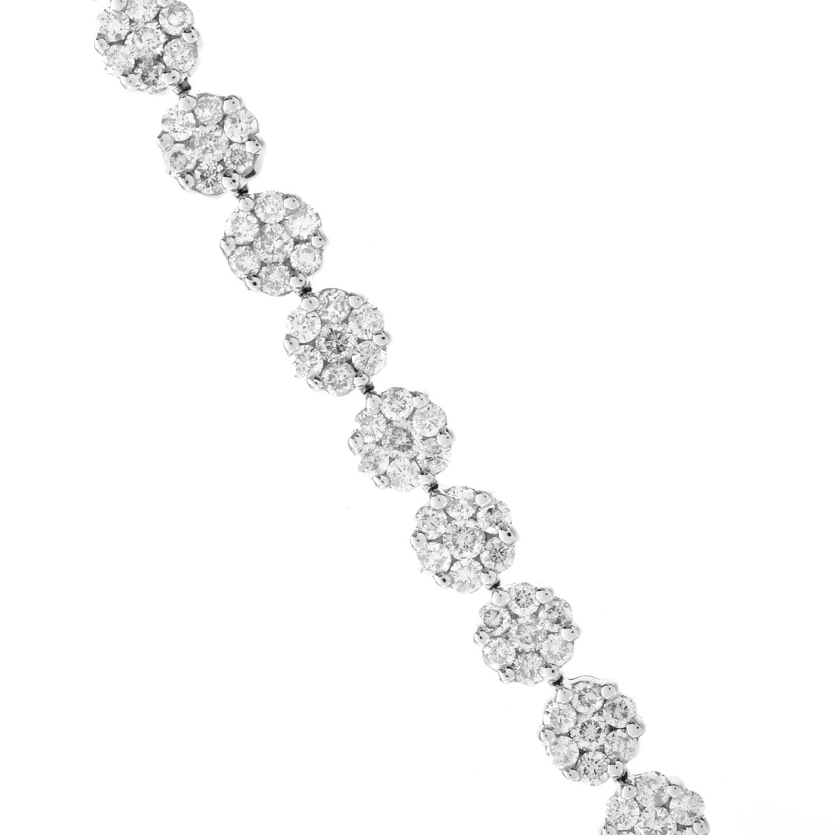 6.50ct Diamond and 14K Gold Bracelet