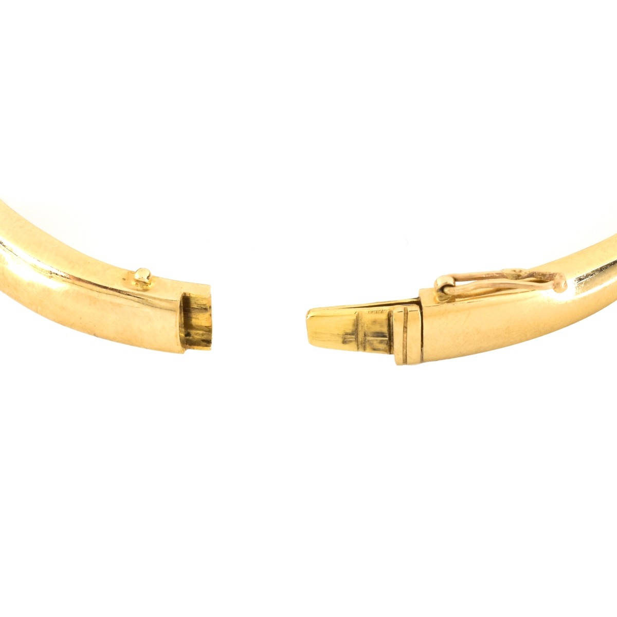 3.50ct TW Diamond and 14K Gold Bangle