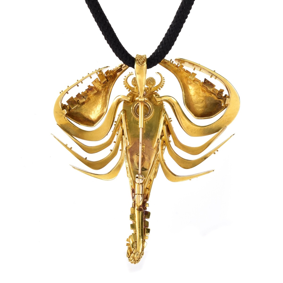 18K Gold Scorpion Pendant Necklace