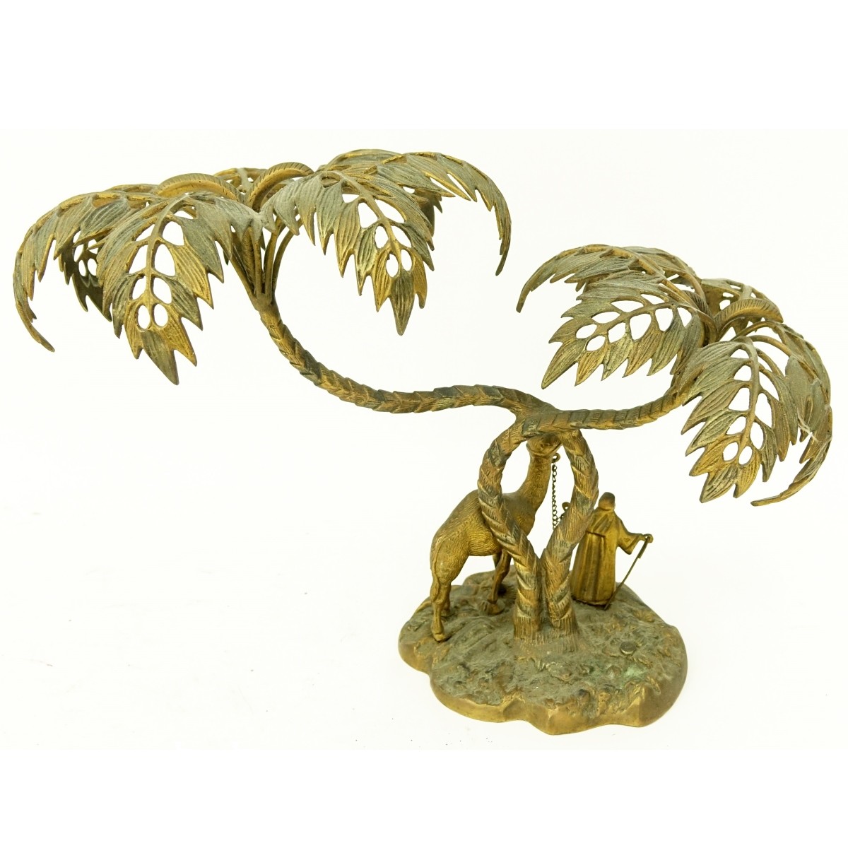 Mid Century Gilt Bronze Orientalist Sculpture