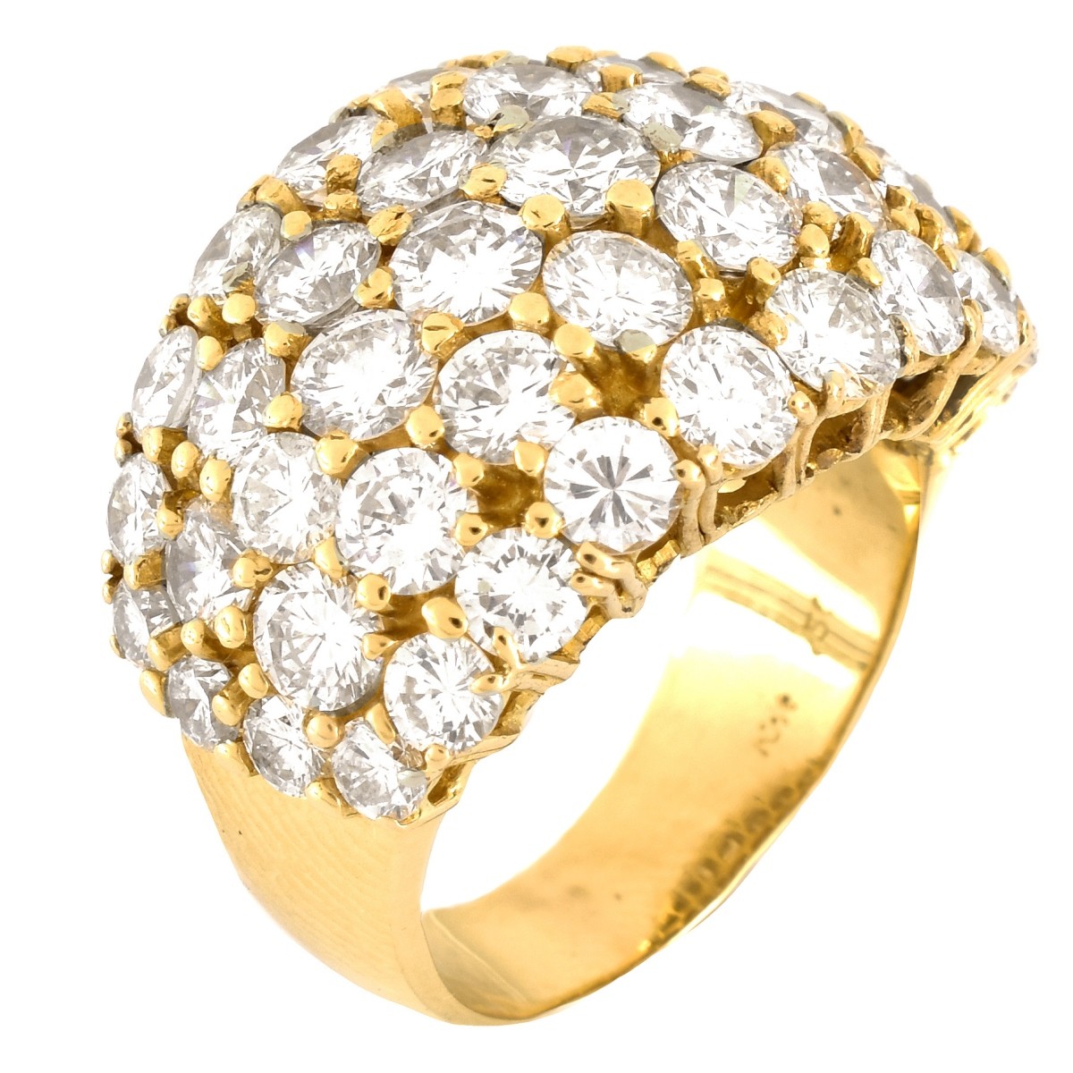 6.0ct TW Diamond and 18K Gold Ring