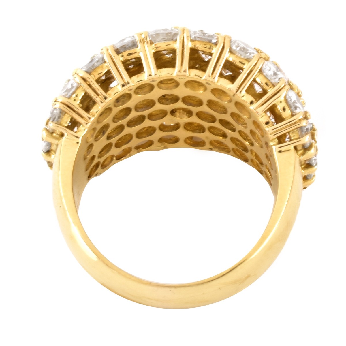 6.0ct TW Diamond and 18K Gold Ring