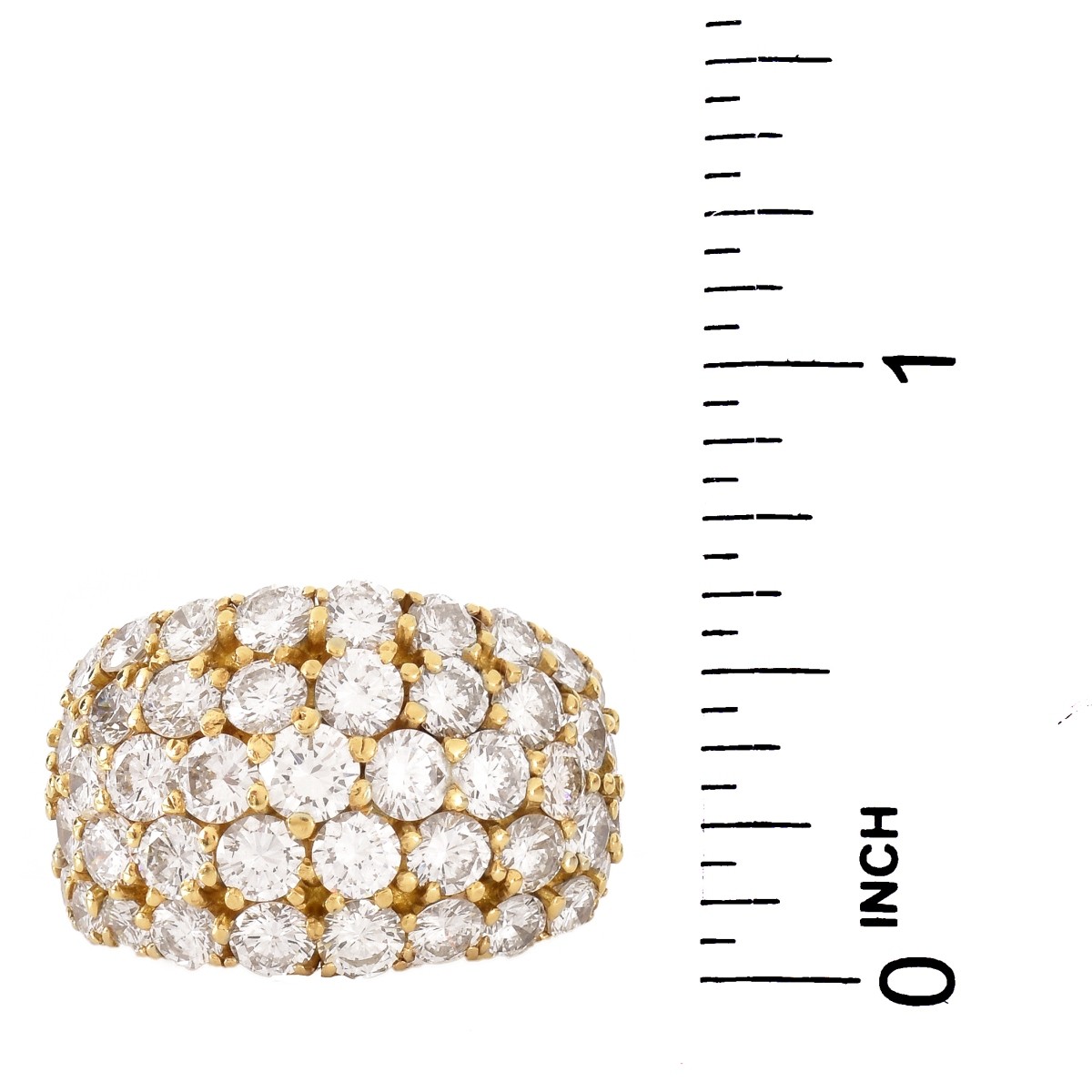 6.0ct TW Diamond and 18K Gold Ring