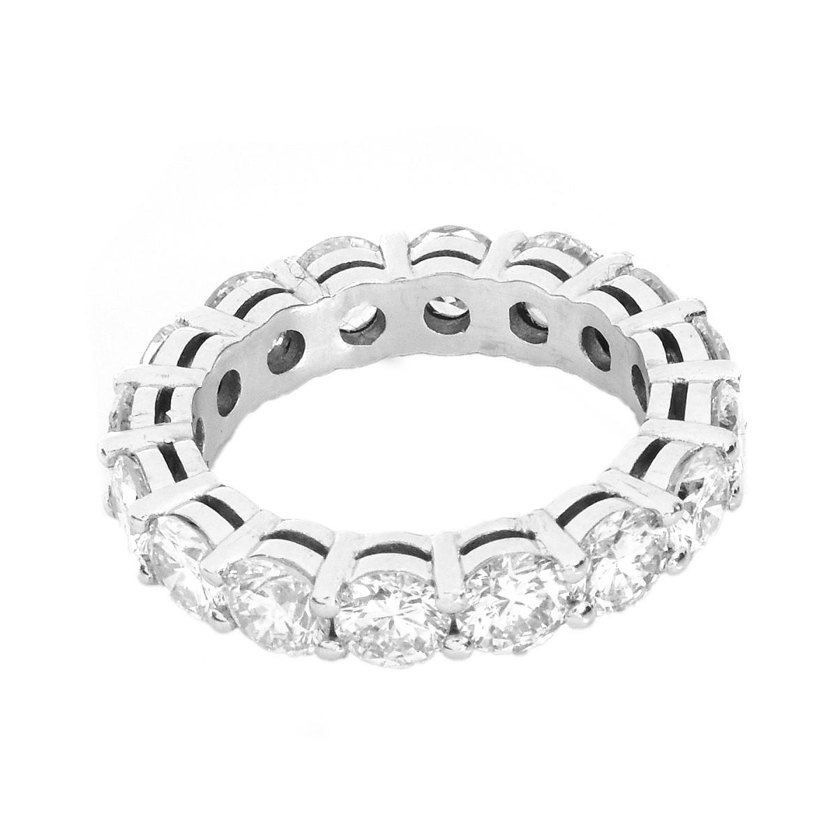 4.50ct Diamond and 18K Gold Eternity Band