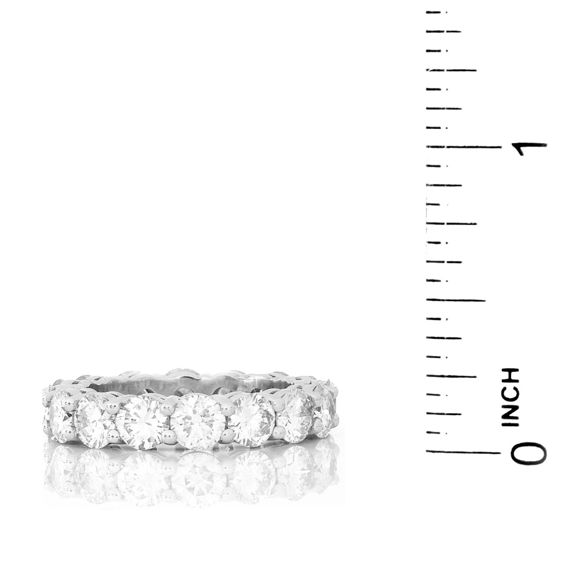 4.50ct Diamond and 18K Gold Eternity Band