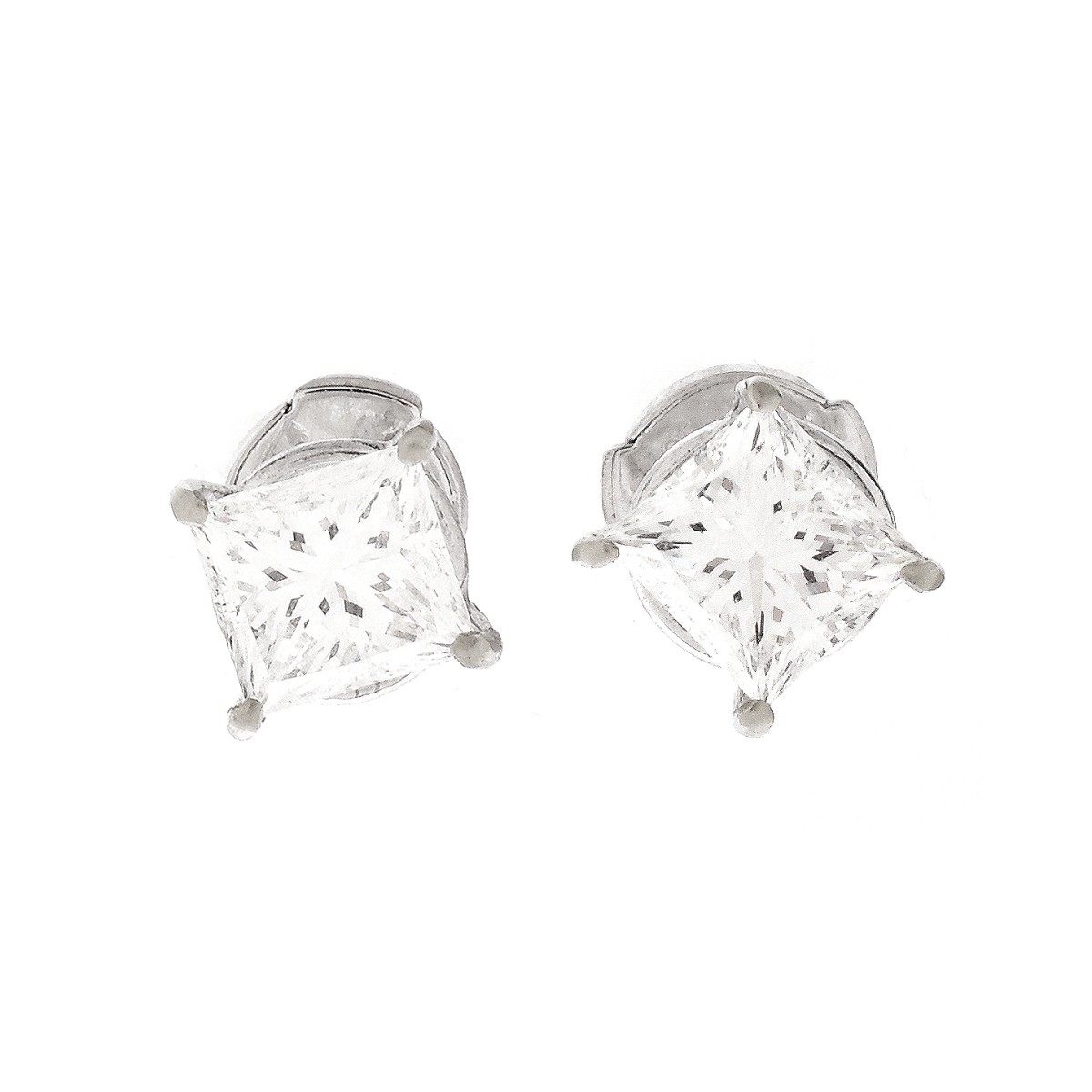 GIA 2.0ct TW Diamond Ear Studs