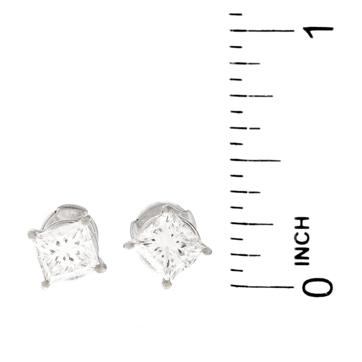 GIA 2.0ct TW Diamond Ear Studs