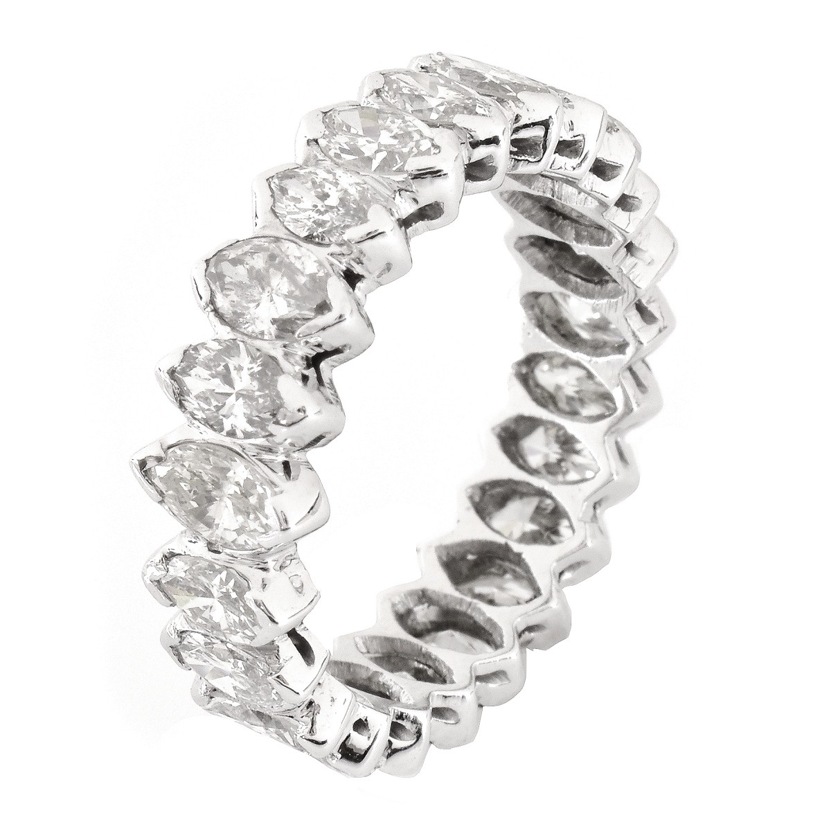 6.0ct Diamond and Platinum Eternity Band