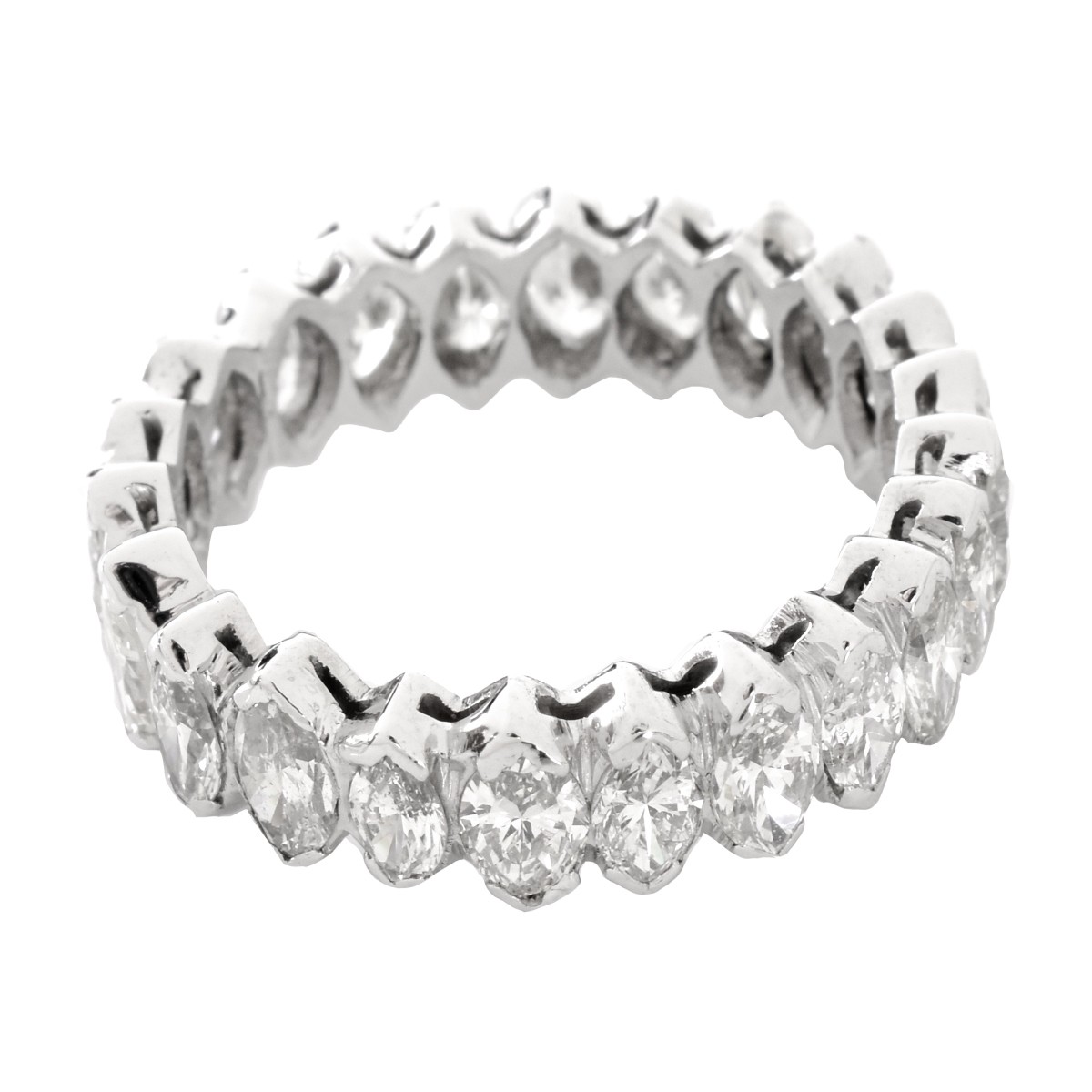 6.0ct Diamond and Platinum Eternity Band